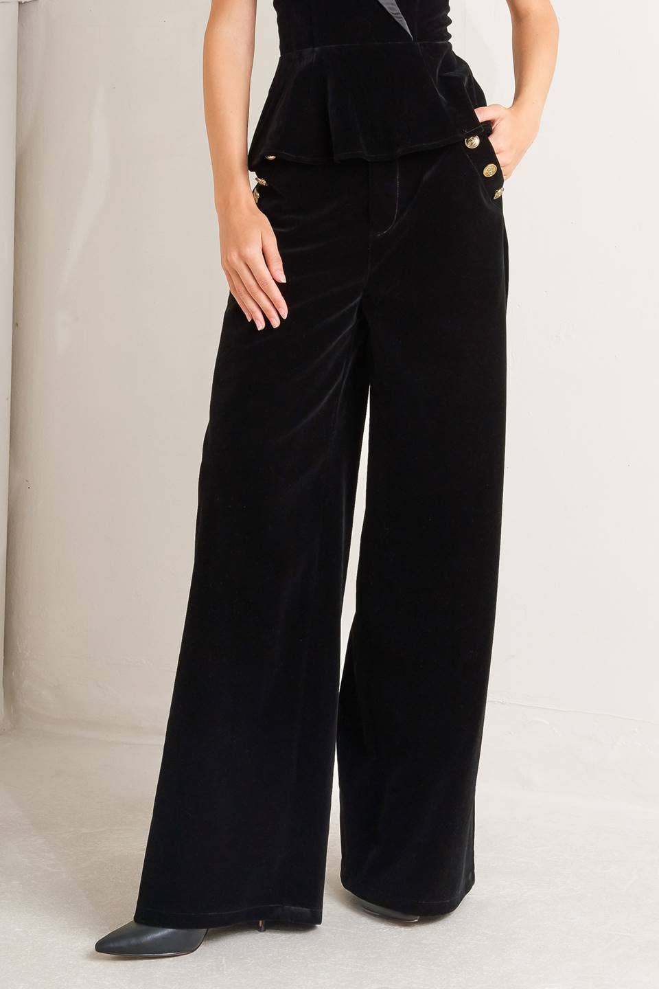 Bonded Velvet Pant Black / S Bonded Velvet Pant Black / S