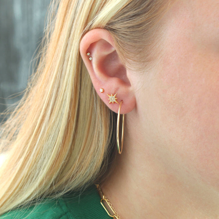 Starburst Crystal Stud Earrings