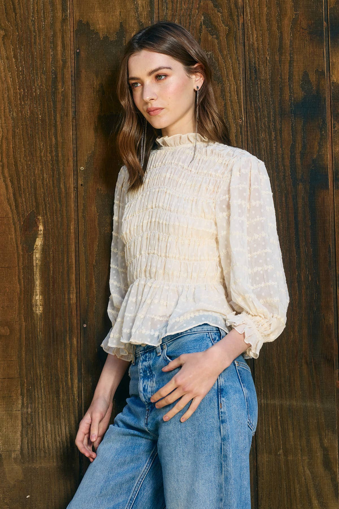 Romantic Smocking Blouse