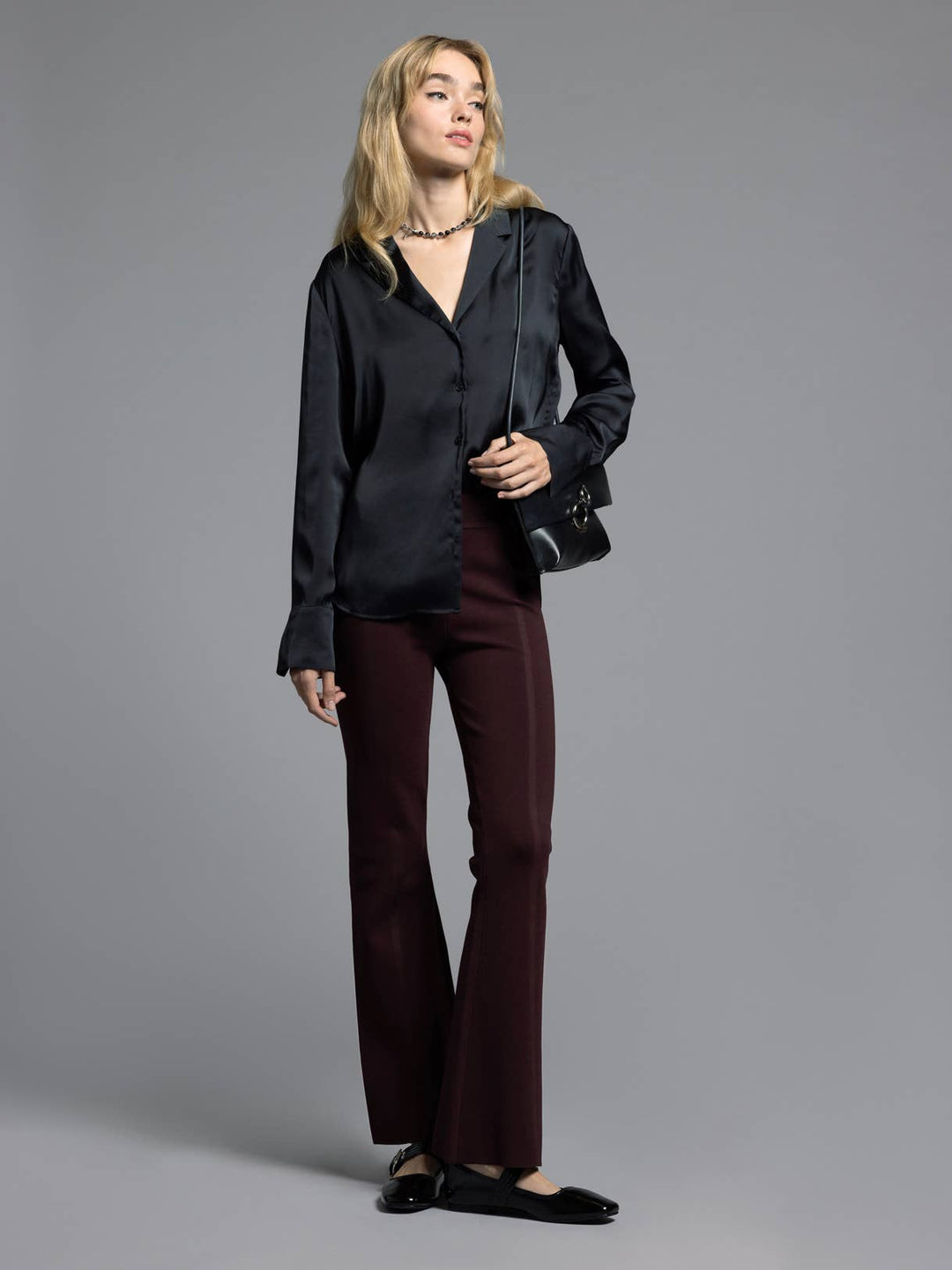 Brienne Satin Blouse