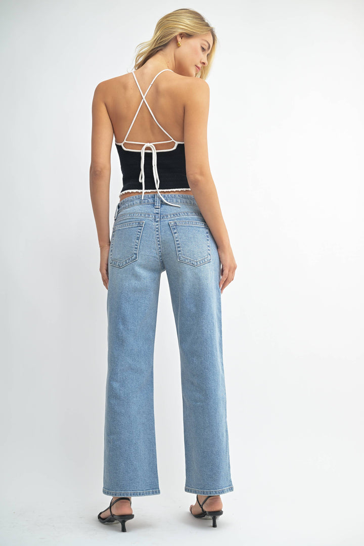 Low Rider Baggy Straight Jeans