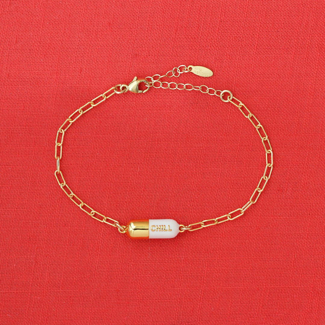 Chill Pill Charm Bracelet