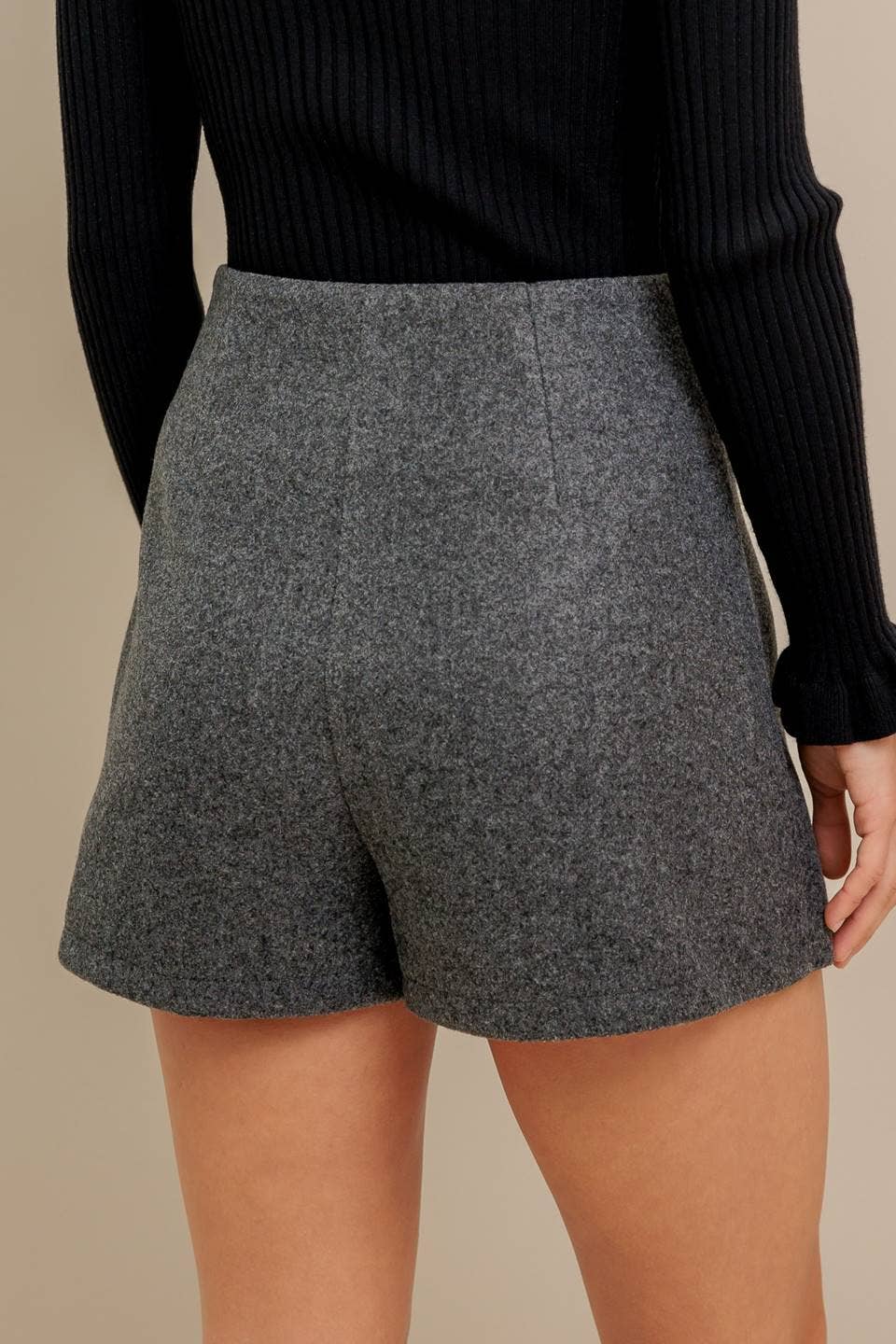 Solid Woven Skort