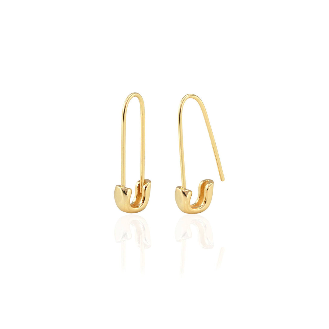 Safety Pin Hoop Earrings