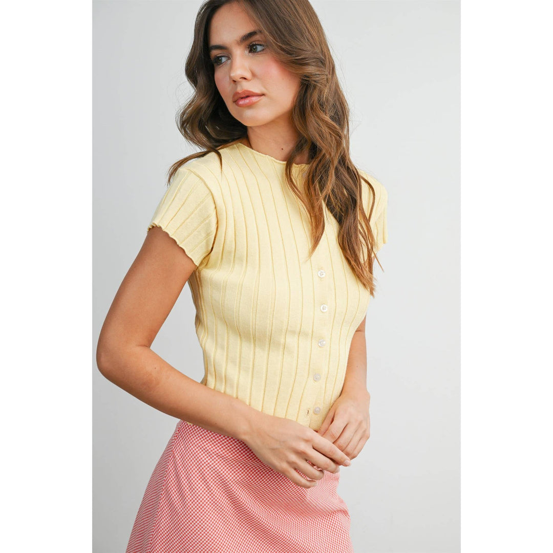 Ribbed Light Weight Cardigan