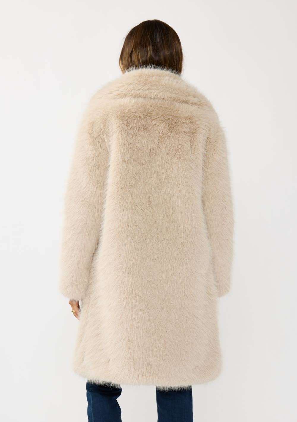Plush Longline Faux Fur Coat