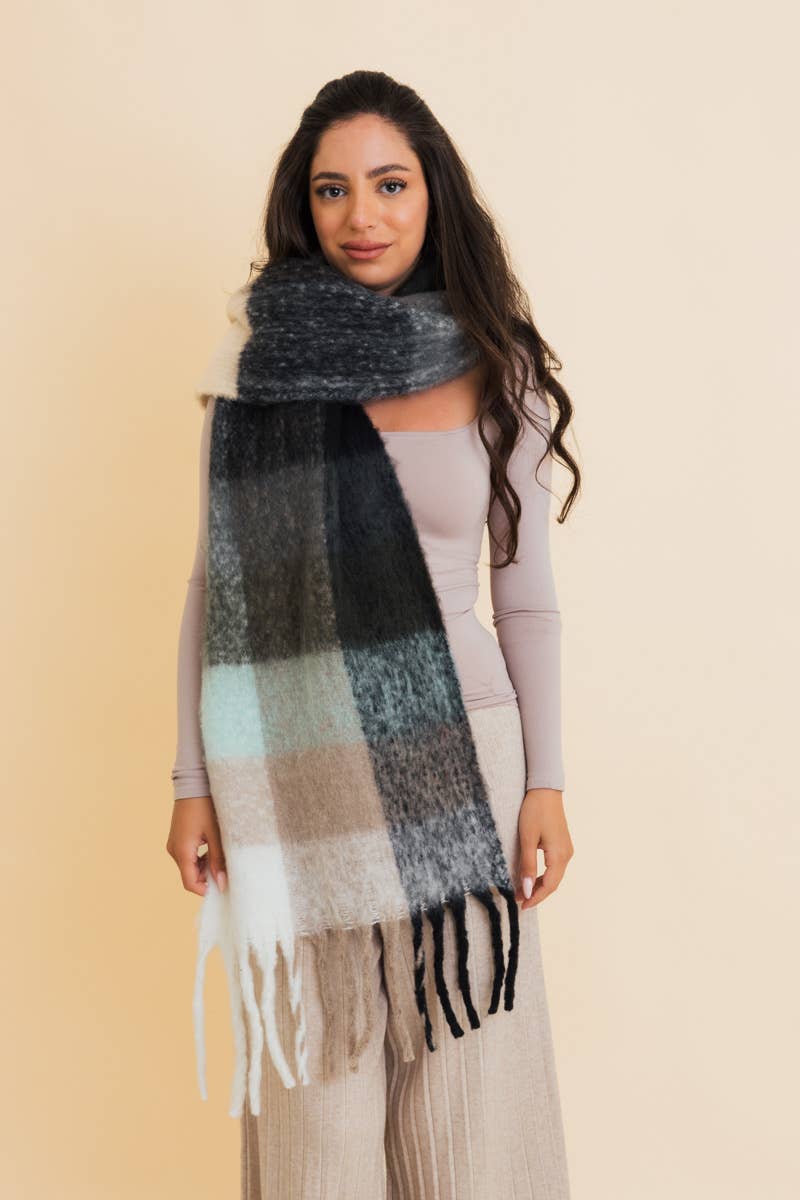 Oversized Fringe Scarf