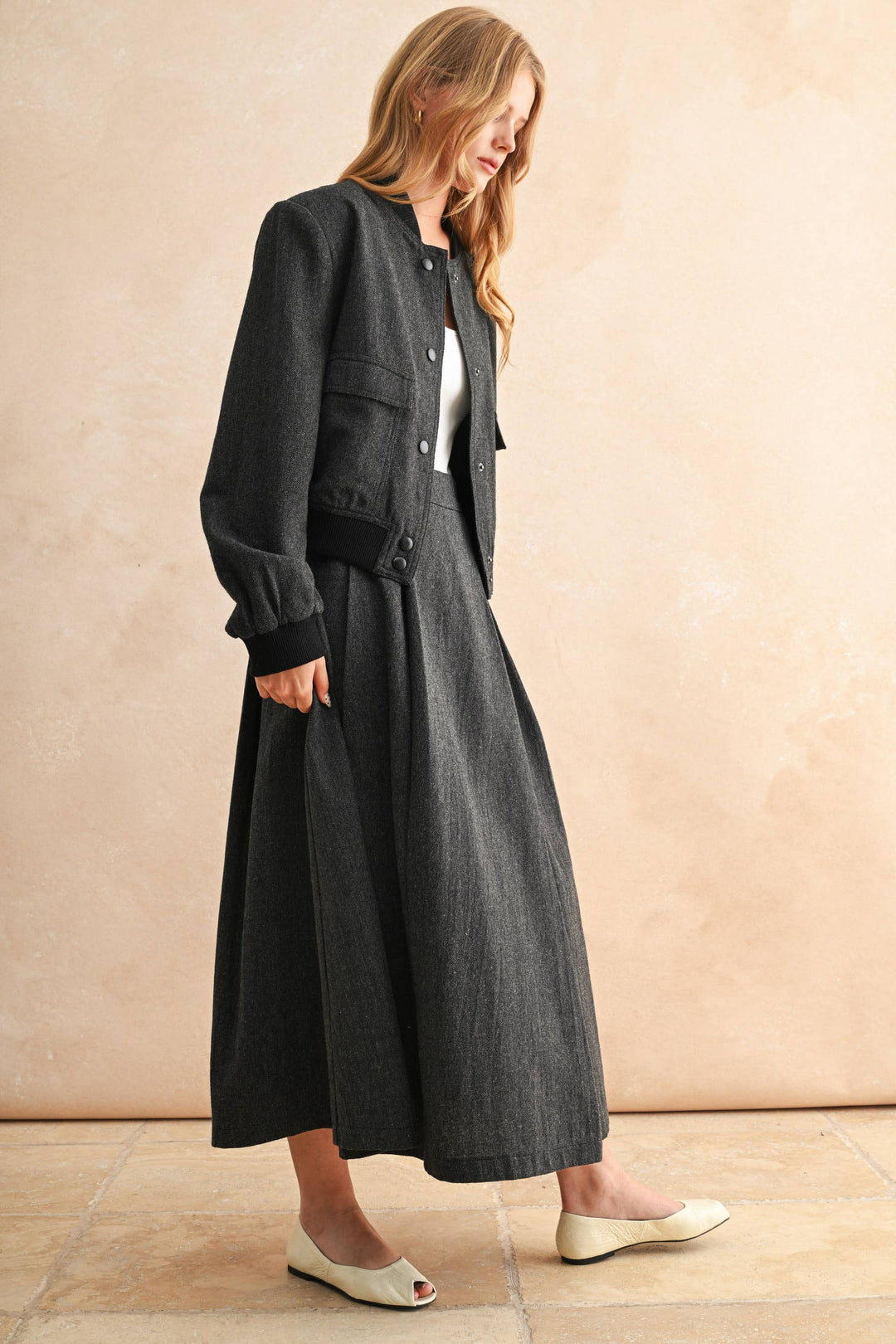 Two Tone Bomber Jacket