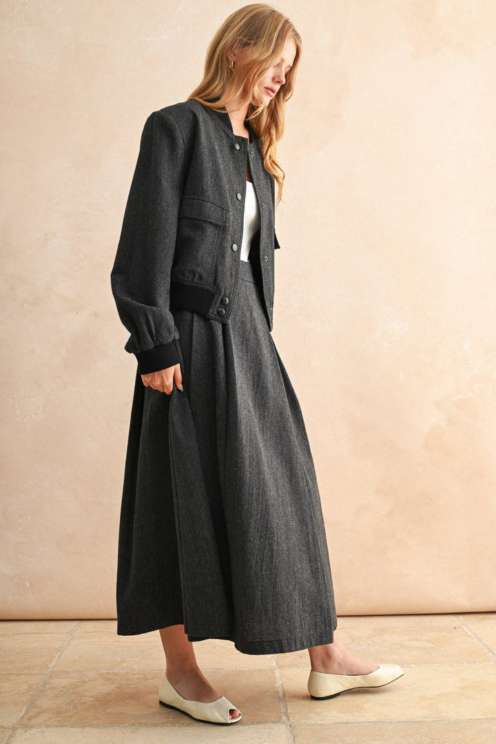 Two Tone Bomber Jacket