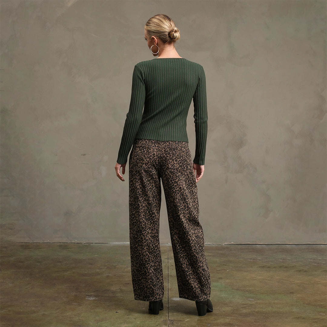 Slim Fit Knit Button Top