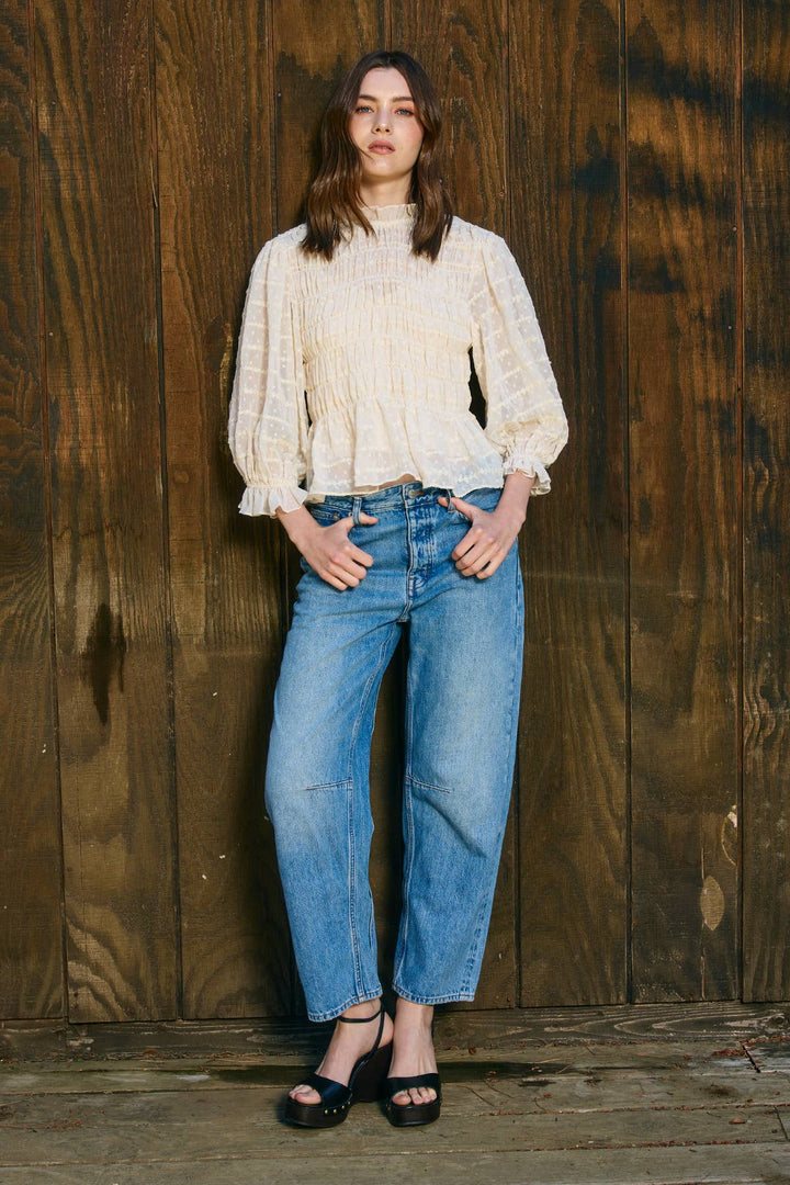 Romantic Smocking Blouse