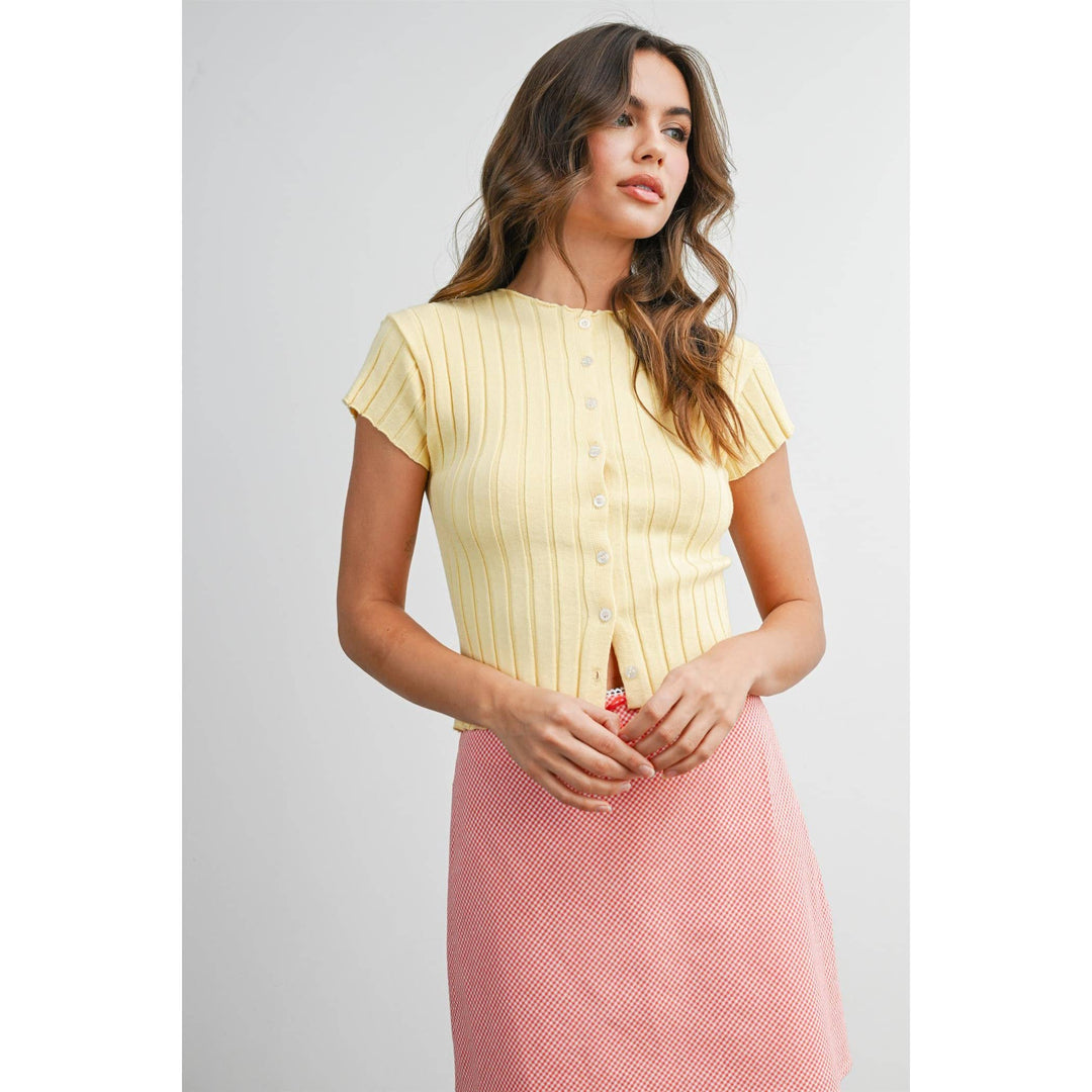 Ribbed Light Weight Cardigan