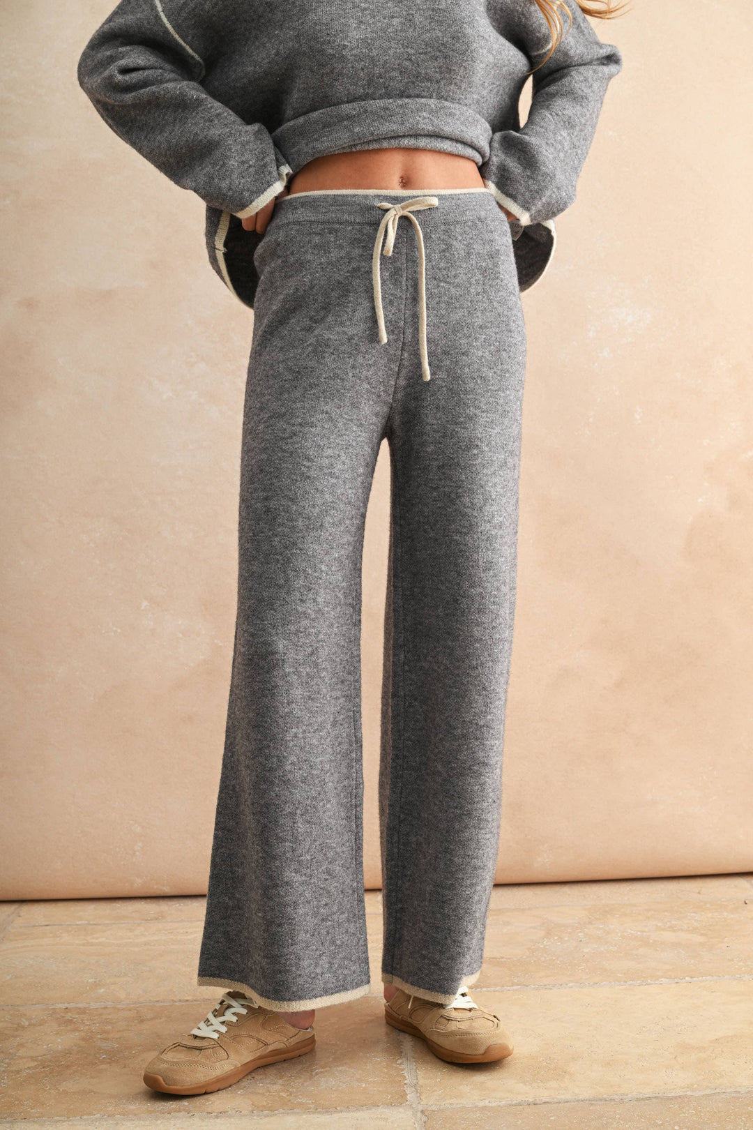 Wide Leg Sweater Pants