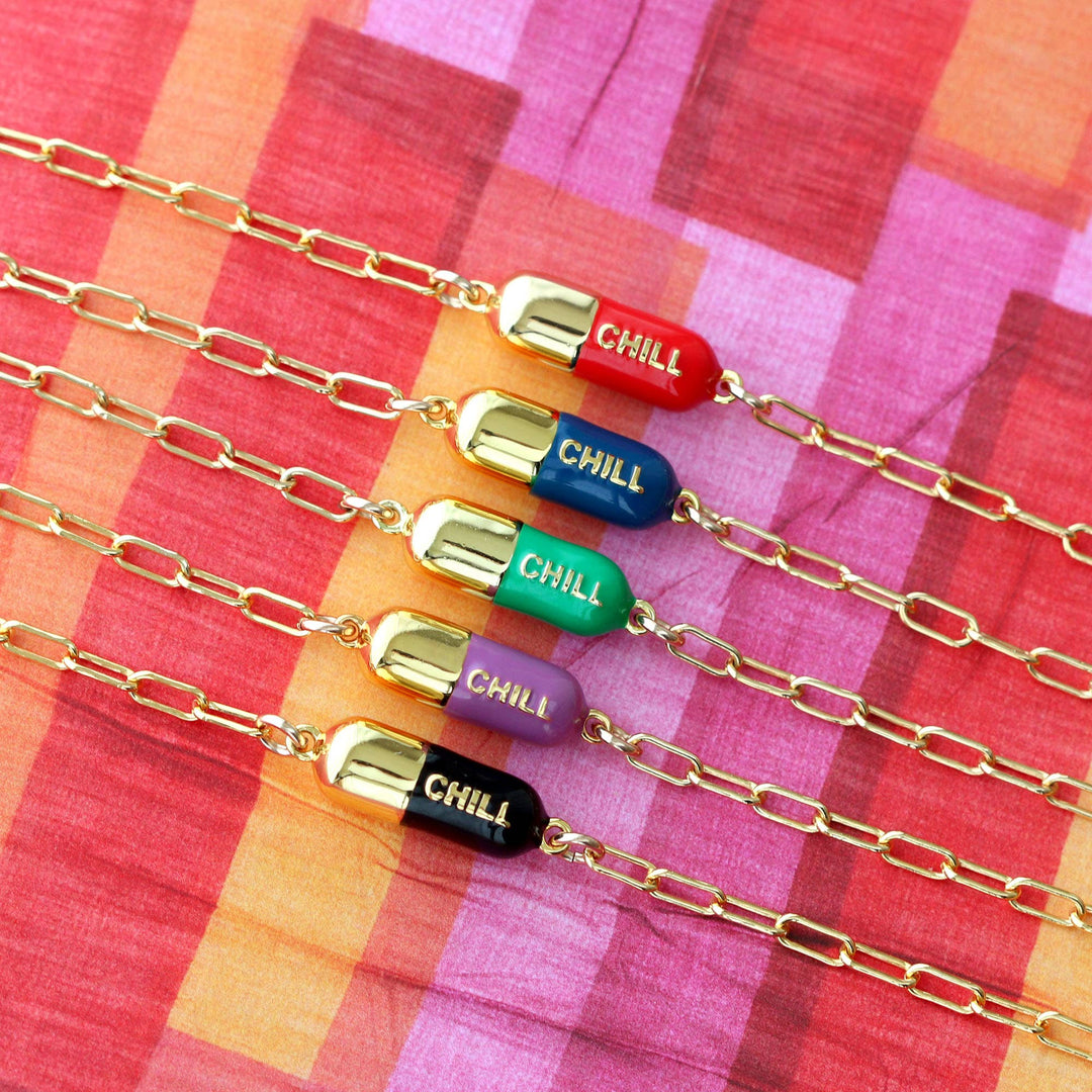 Chill Pill Charm Bracelet