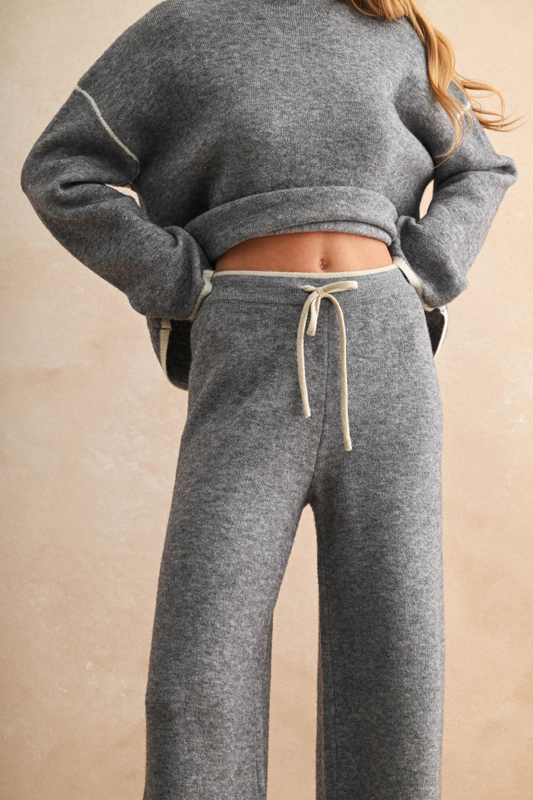 Wide Leg Sweater Pants