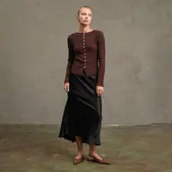 Slim Fit Knit Button Top