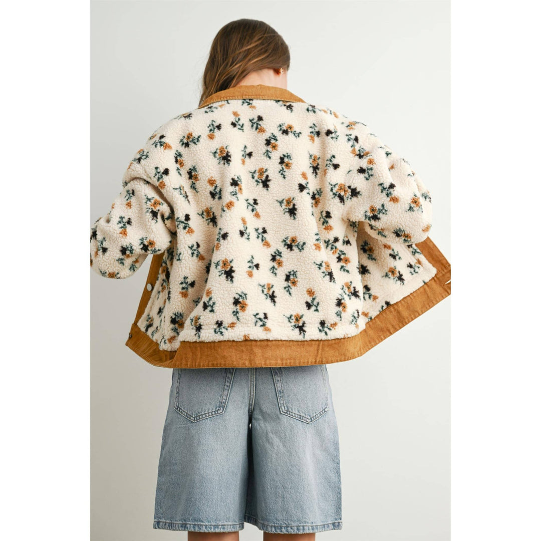 Floral Mix Media Jacket