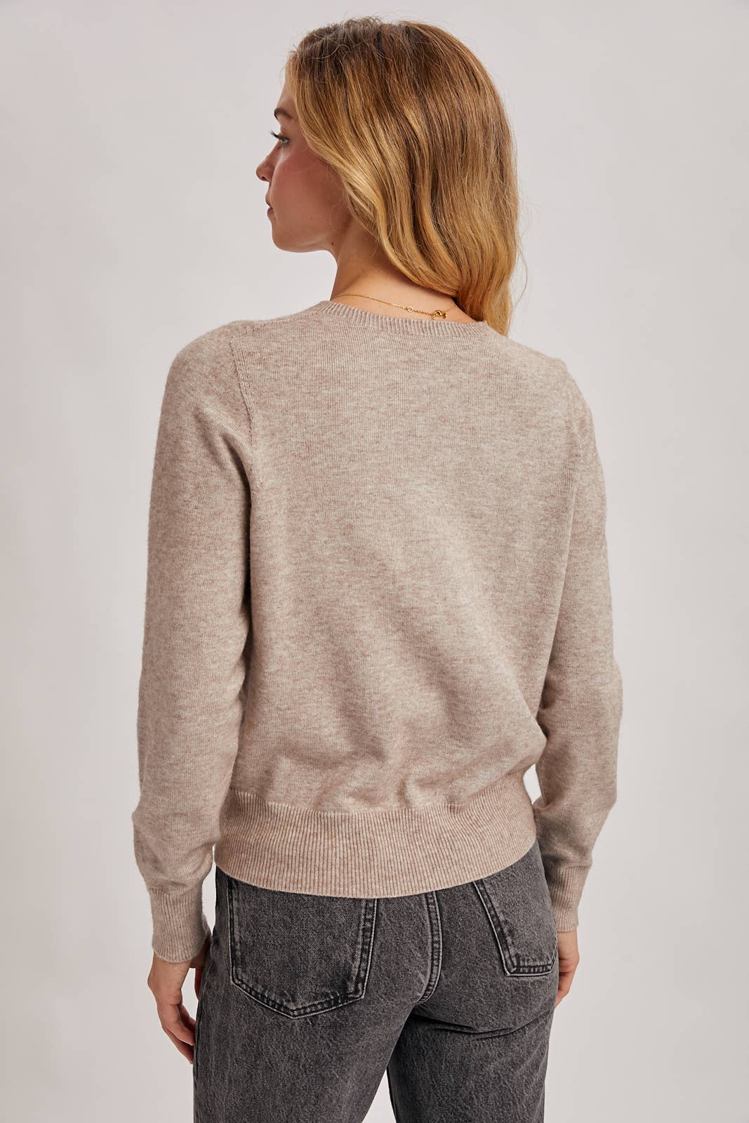 Wholegarment Crew Neck Sweater