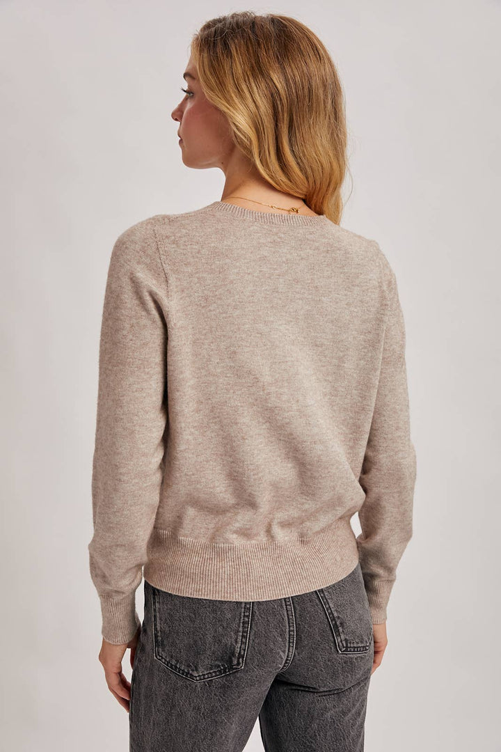 Wholegarment Crew Neck Sweater