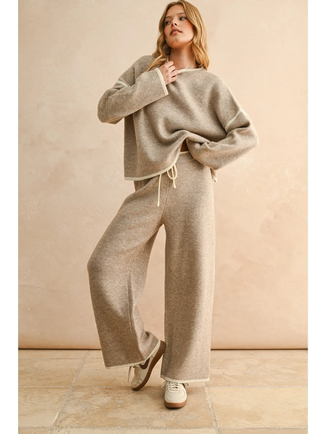 Wide Leg Sweater Pants