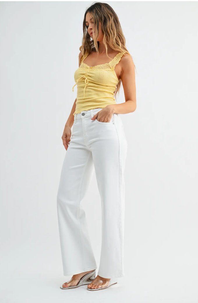 High Rise Straight Leg Jean