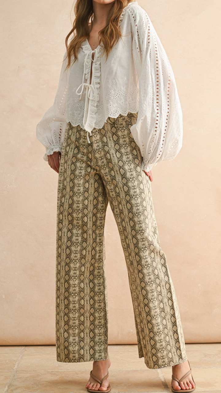 Snake Print Pants