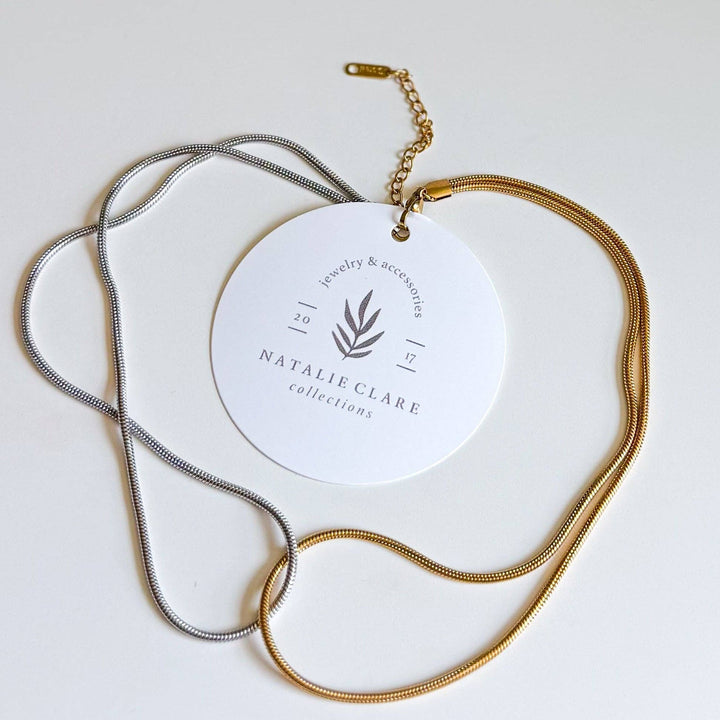 Gold and silver mixed metal statement necklace
