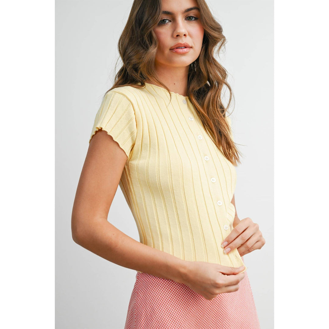 Ribbed Light Weight Cardigan