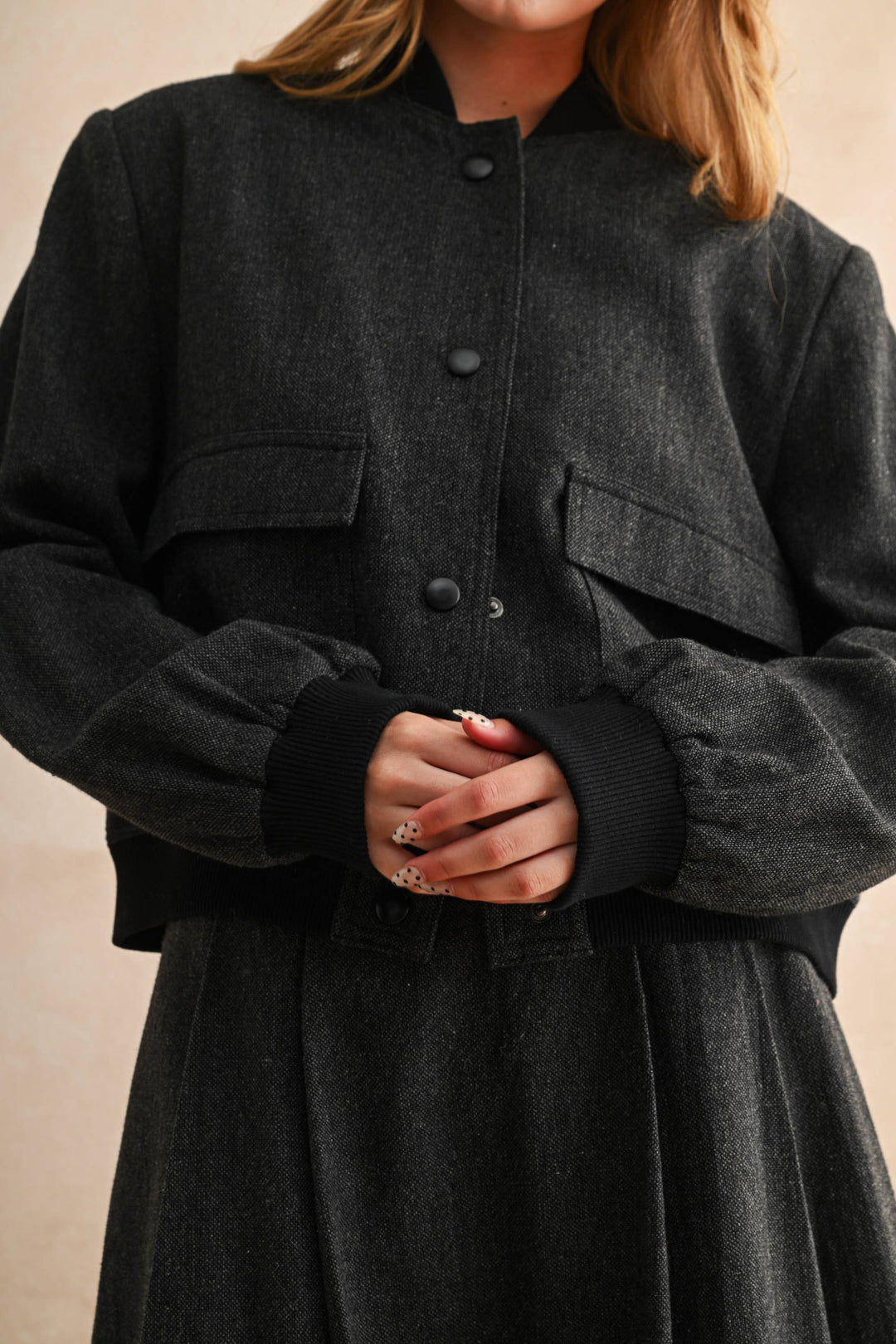 Two Tone Bomber Jacket