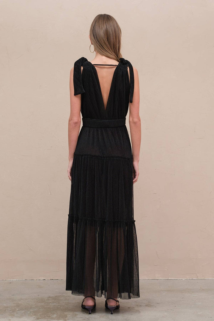 Lurex Pleated Dress