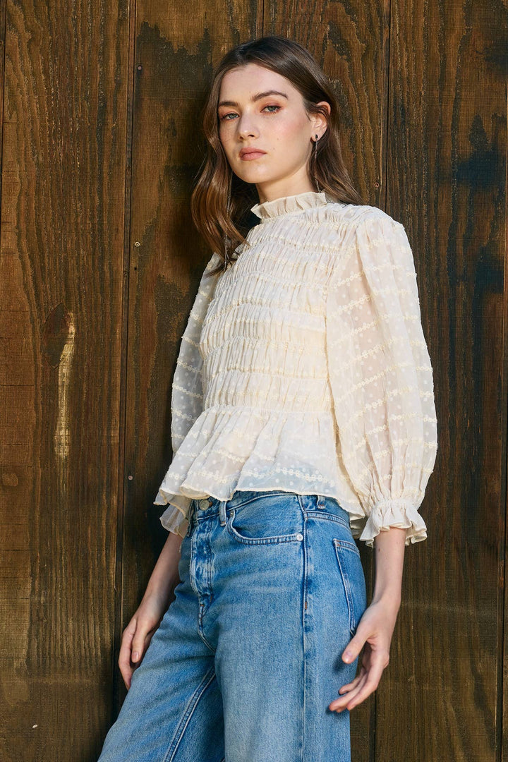 Romantic Smocking Blouse