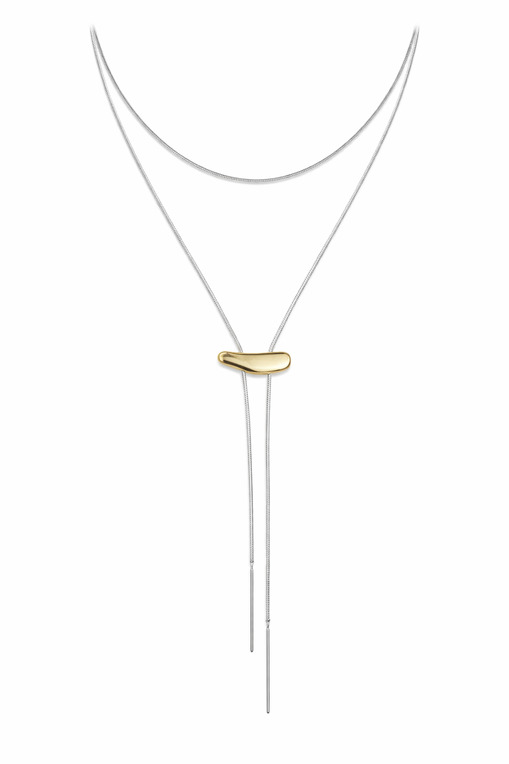 Two-Tone Western Bolo Necklace