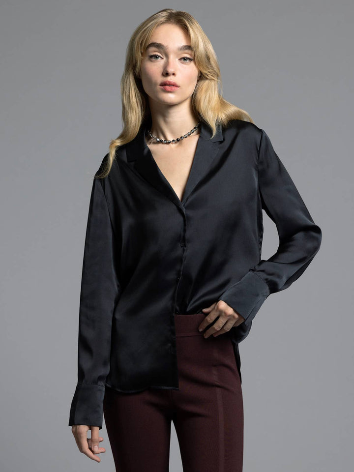 Brienne Satin Blouse