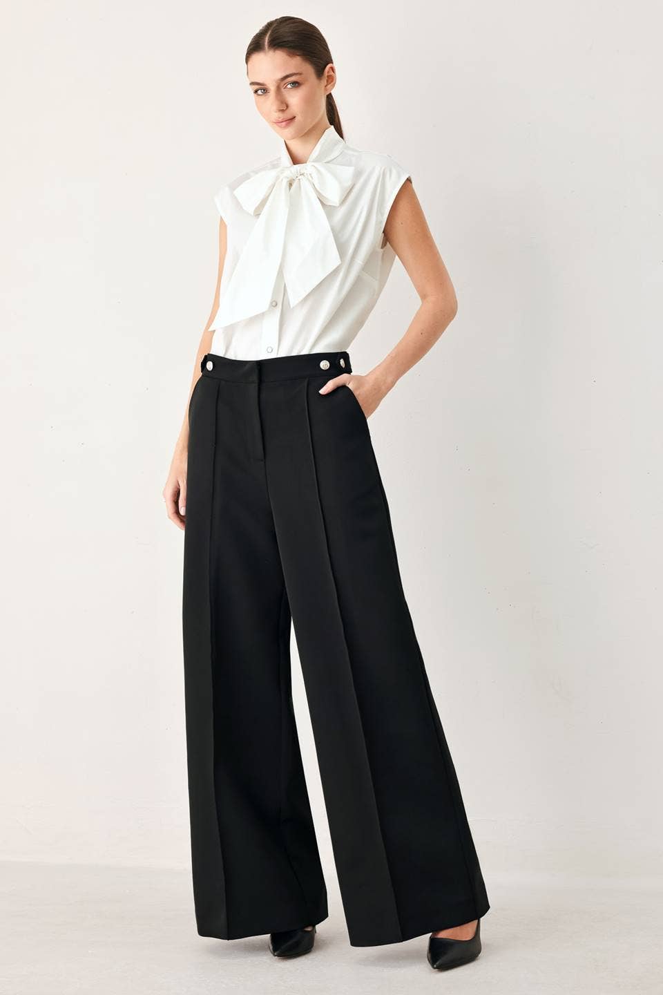 Wide Leg Woven Pants