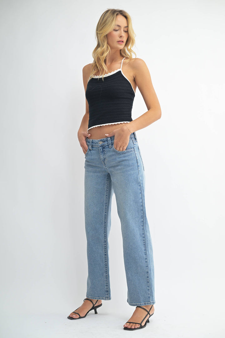 Low Rider Baggy Straight Jeans