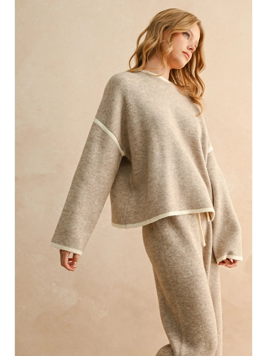 High Neck Sweater Top