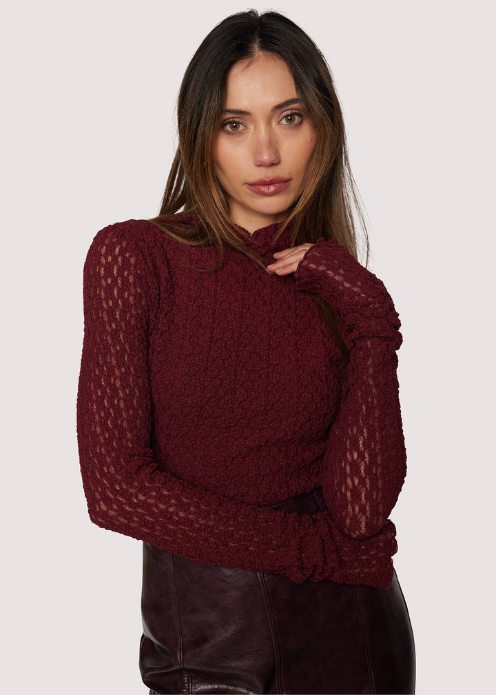 Lost + Wander Lace Mesh Knit