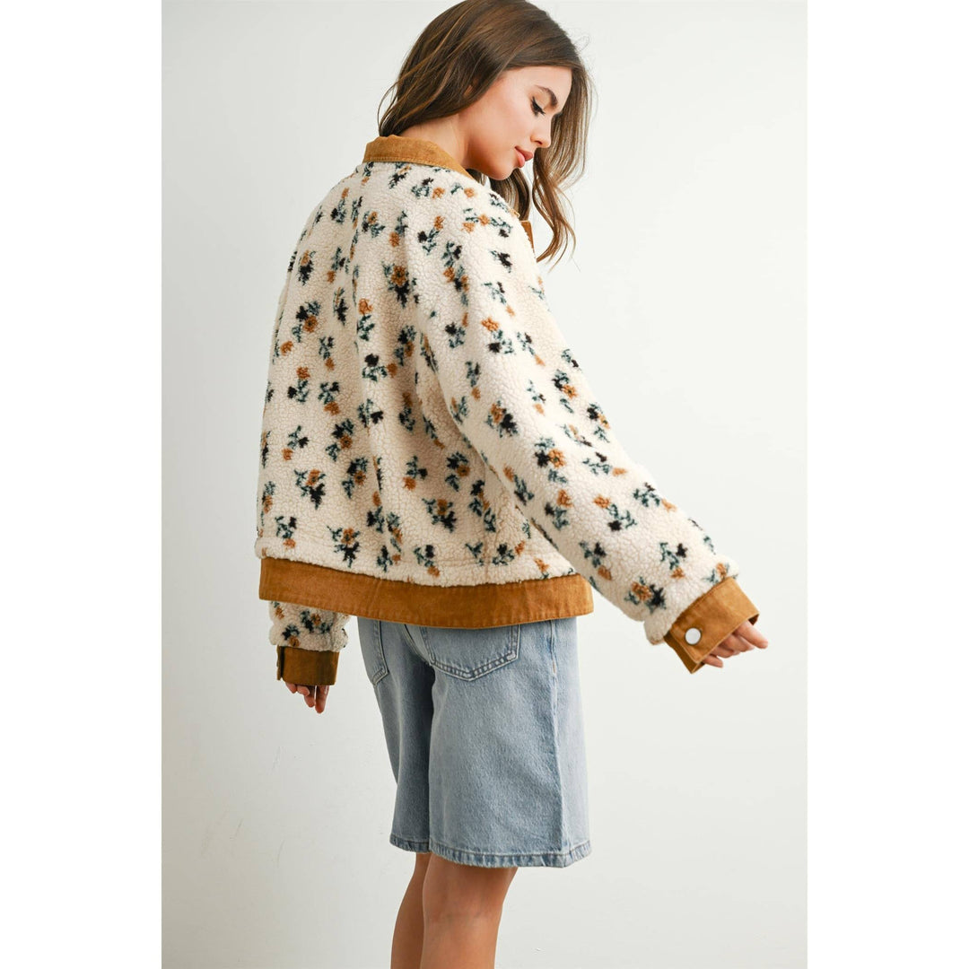 Floral Mix Media Jacket