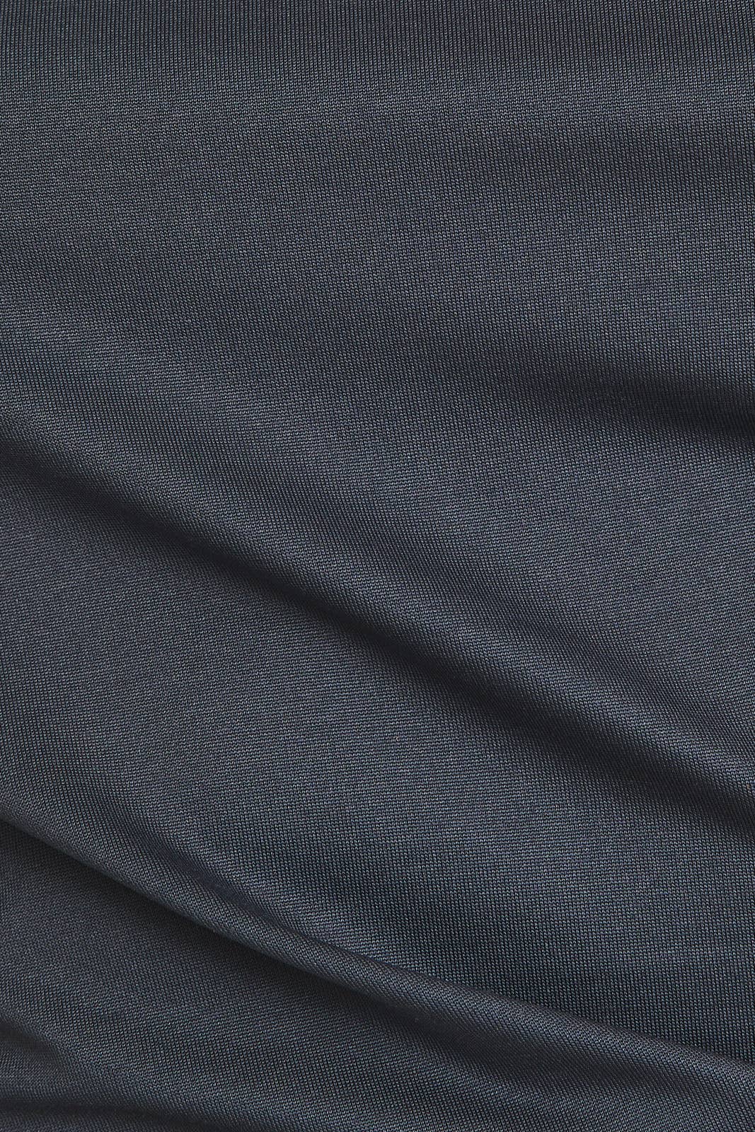 Mock Neck Shirring Detail Top