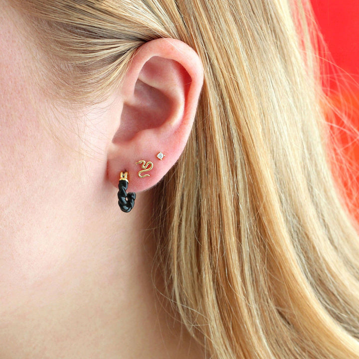 Tiny Snake Stud Earrings