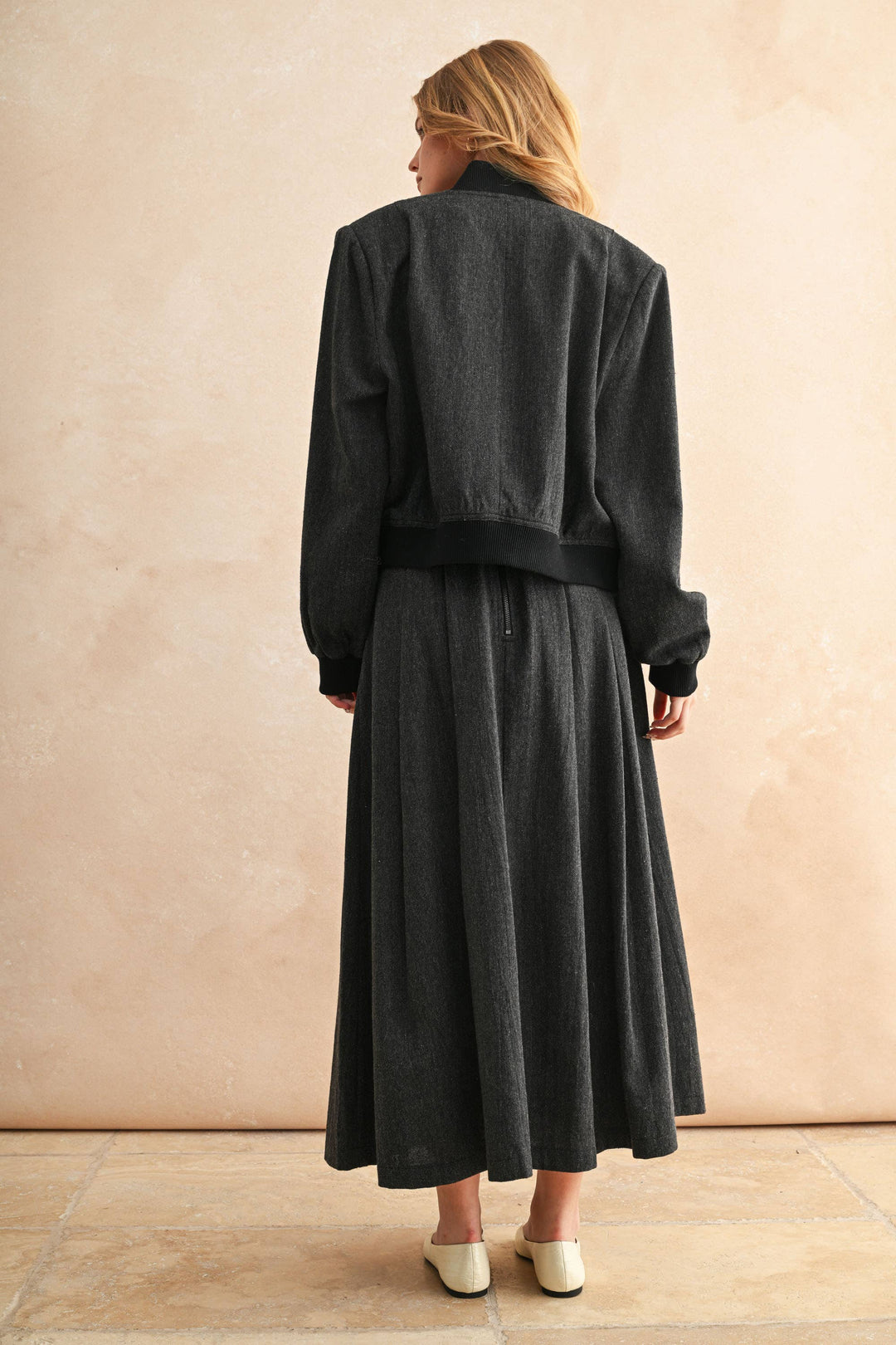 Two Tone Bomber Jacket