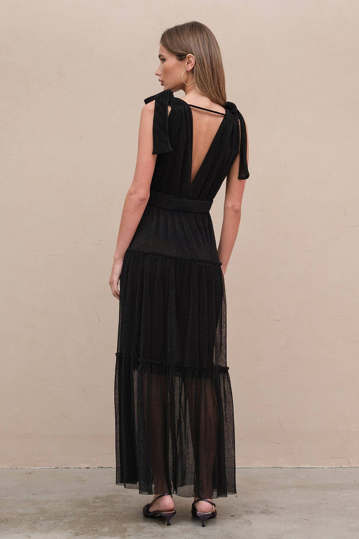 Lurex Pleated Dress