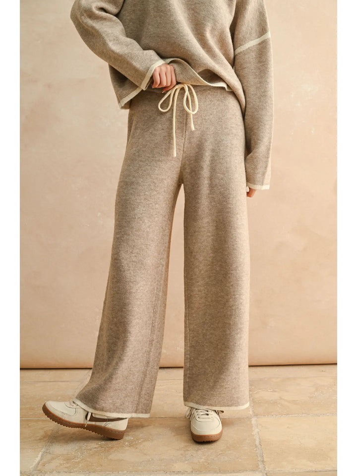 Wide Leg Sweater Pants